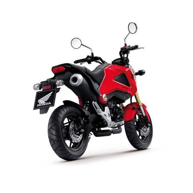 zadná strana honda msx125 červená