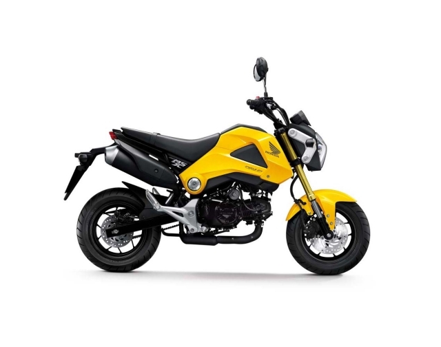 motocykel žltý bočný pohľad bočný pohľad na motocykel honda msx125