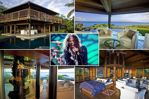steven tylor havajské domy svetoznámych popových hviezd steven-tylor-hawaii-domy-svetovo preslávené-pop-hviezdy