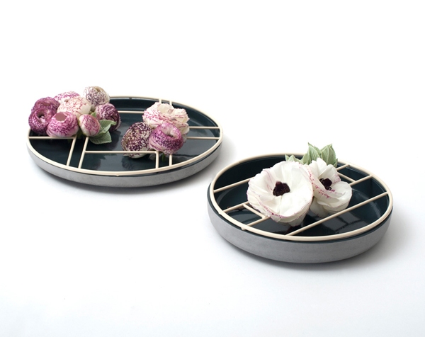 TokoNama ikebana misky jednoduchý nápad na aranžovanie kvetov TokoNama ikebana misky aranžovanie kvetov nápad