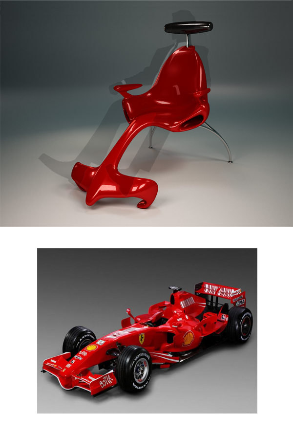 Lehátko a relaxačné kreslo f1 designer Alexander Christoff ergonomické