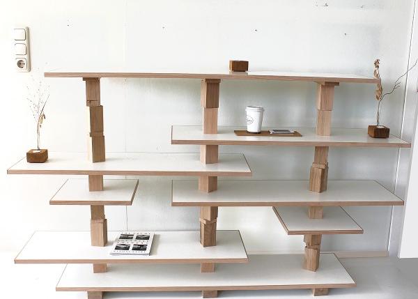 policový systém jo49 zvyšky dreva moderný dizajn séria nábytku jo, andreas janson