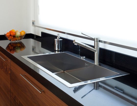 Drevený kuchynský drez Arthesi hidra z nerezovej ocele