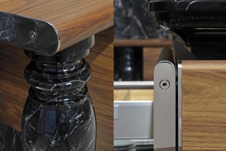 zbierka koláčov-arthesi-dizajn-detail-pohľad-drevo-čierny-mramor