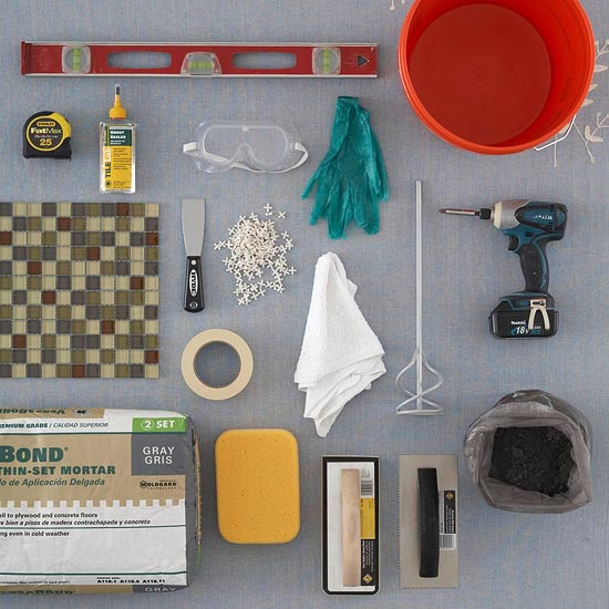 Pokyny, ako položiť materiál nástroja na zrkadlové dlaždice