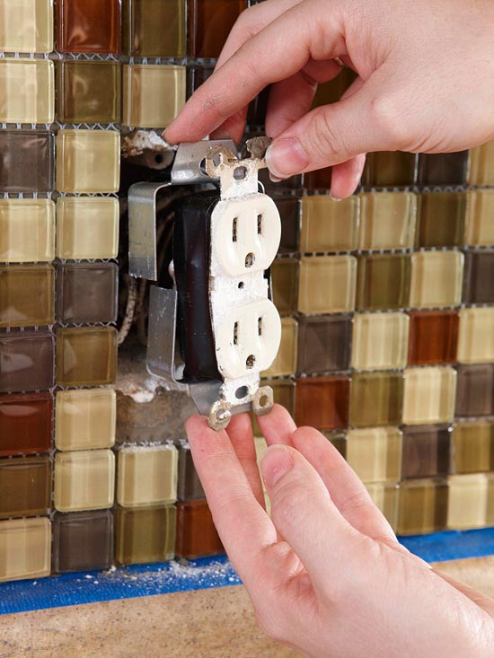 Pokyny na kladenie dlaždíc zaoberajúcich sa zásuvkami