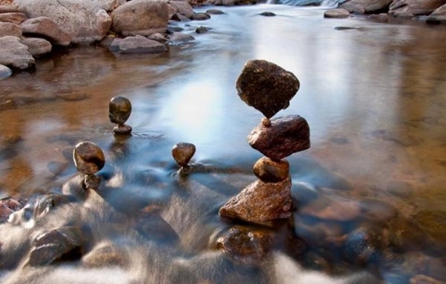 dosiahnutie rovnováhy land artu od michaela grab