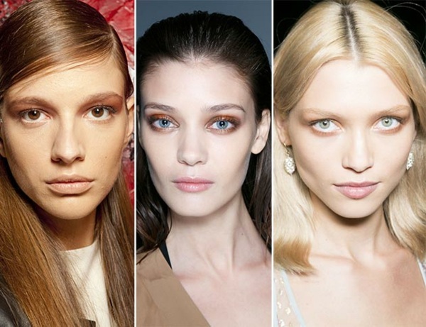 nalíčte si čerstvú peknú tvár oranžové očné tiene