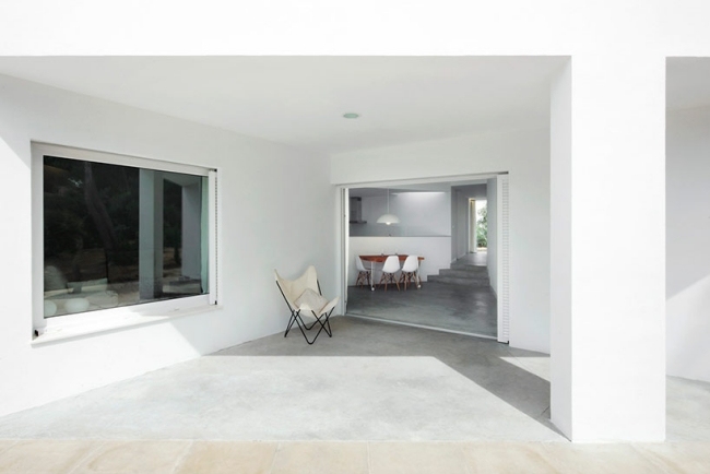 ferran visozo architekt moderný dom vo vnútri vonkajšej časti biela