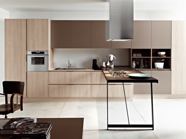 Nerezový jedálenský kút digestor vstavané spotrebiče moderné