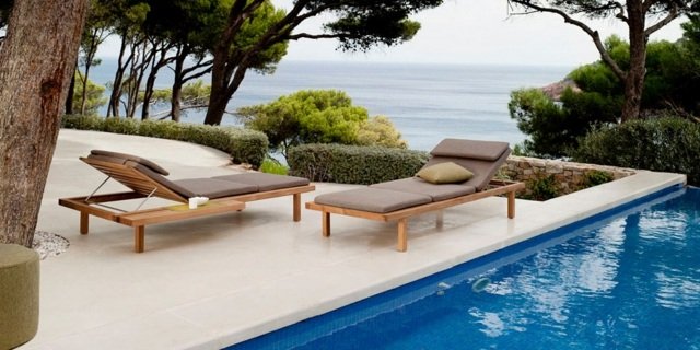 moderné ležadlo v záhrade krásne Kreslo v záhrade krásne štýlové Tribu