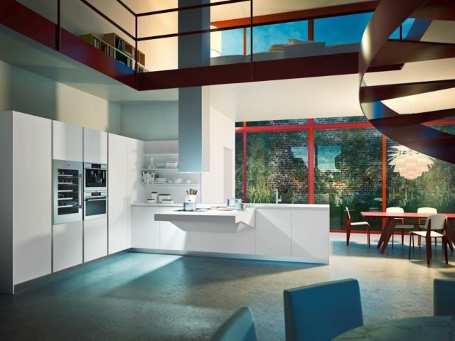 biely kuchynský roh nápady dizajnéra kuchyne štýlové