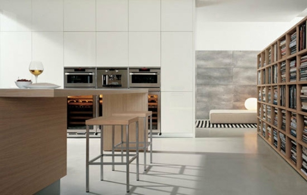 moderne vybavené kuchynské akcenty z dreva