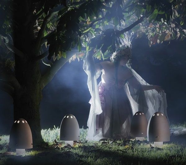 Záhrada moderný vzhľad štýlový dizajn Taliansko