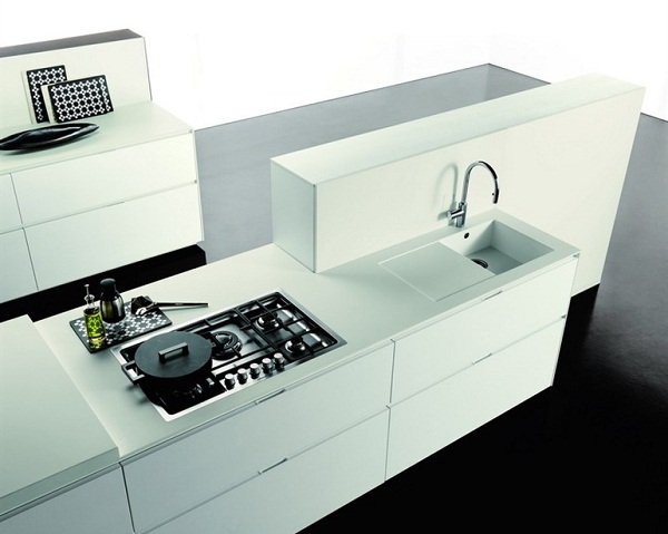 minimalistická kuchyňa od bieleho kuchynského ostrova Zampieri minimalistická kuchyňa-Zampieri-Cucine-biela-kuchynský-ostrov