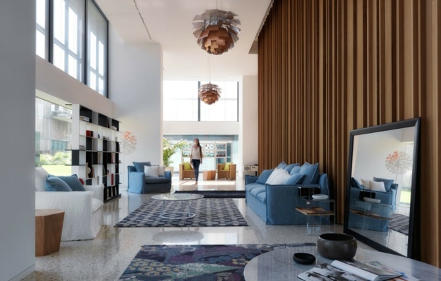 Obývacia izba rám zrkadla rám koberce