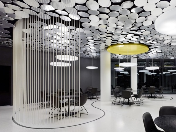 tyčinky na delenie miestností dizajnérska jedáleň vom zrkadlový časopis