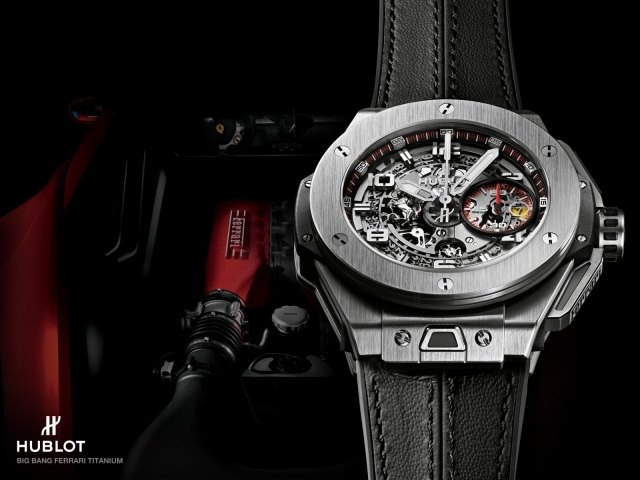 Hodinky Ferrari z keramickej kože Hublot Hublot