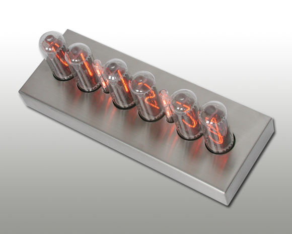Odrazy hliníkovej základne IN-18 Nixie Clock Hliníkové hodiny INX-18 Nixie