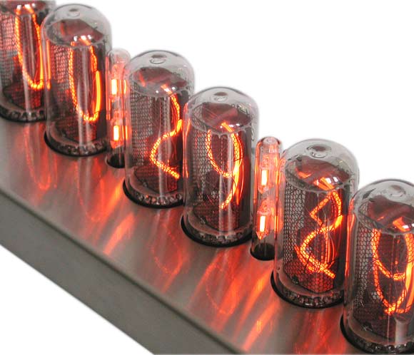 Nixie hodiny nocrotec v2 nerezový dizajnový podstavec Nixie trubicové hodiny nocrotec v2 z nehrdzavejúcej ocele