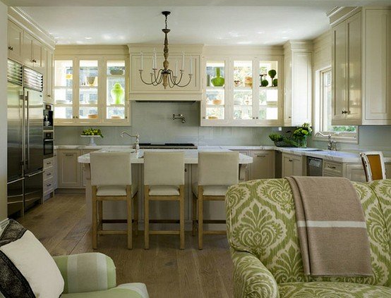 kombinácia obývačky a kuchyne