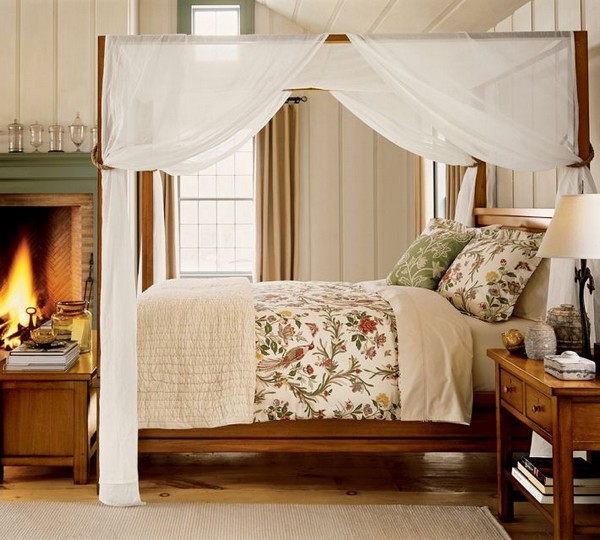 Prírodný textilný drevený nábytok krb vidiecky dom vzhľad