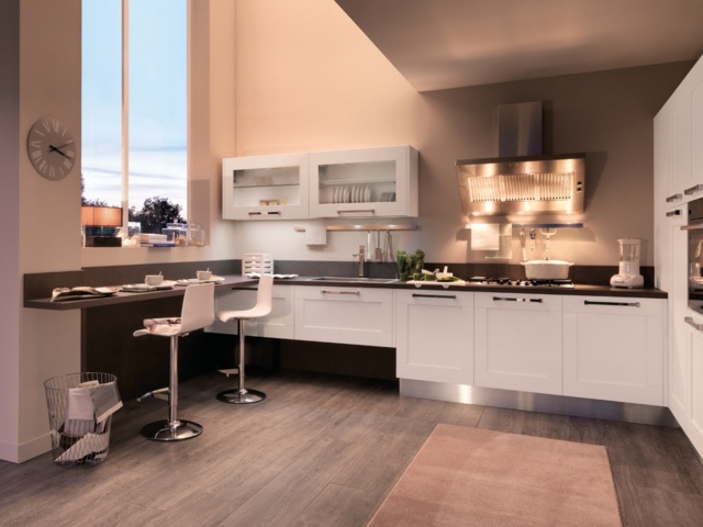 Osvetlenie pultového odsávača pár podlahy