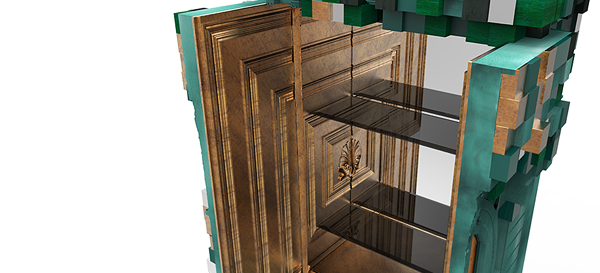 piccadilly skrinka boca do lobo drevené police zrkadlové