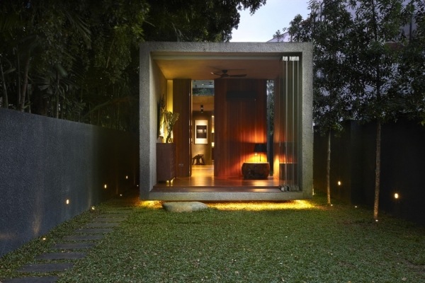 stará komerčná budova Singapur malý betónový dom v záhrade stará komerčná budova Singapur moderná obytná budova záhrada