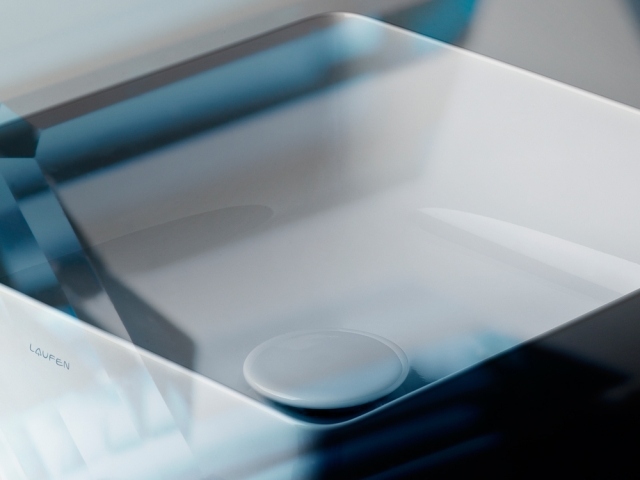 zafírové keramické umývadlo poháňané vysoko kvalitnou bielou