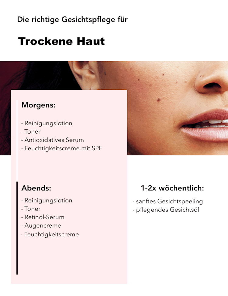 správna starostlivosť o tvár krok za krokom, suchá pokožka, každodenná sekvencia