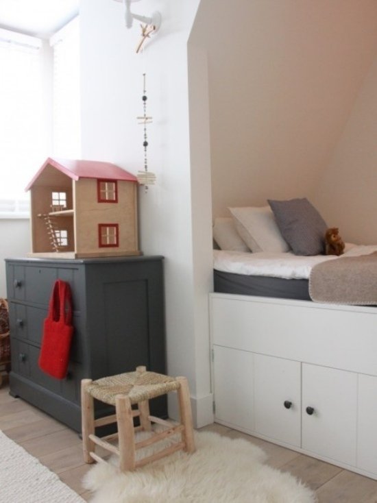 pastelové farby nápady neutra pre kútiky na spanie v detských izbách