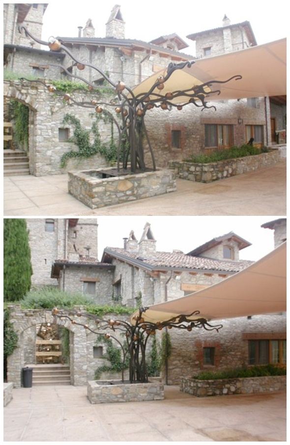 Kované železo-jedinečné kusy-fabbro-candeago-zlaté jablká