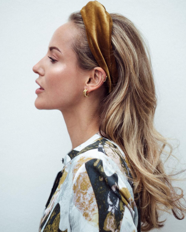 Doplnky do vlasov Čelenka Velvet Zlaté blond dlhé vlasy