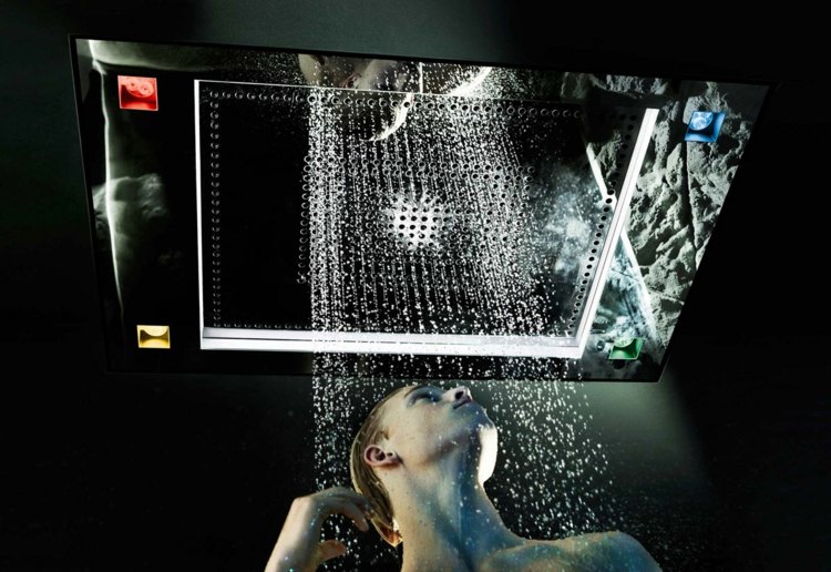 dažďová sprchová hlavica dizajn luxusná elegantná sprcha dornbracht kúpeľňa