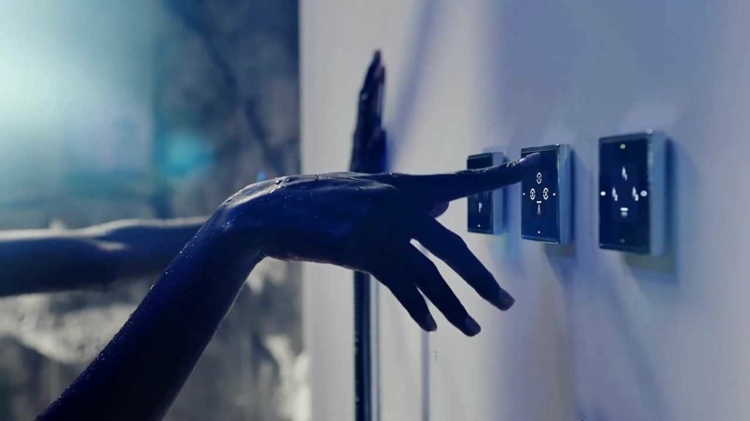 tlačidlové senzory sprcha design nápad dornbracht