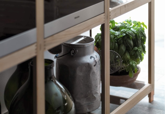 rustikálne prvky dizajnová kuchyňa sinetempore od firmy valcucine