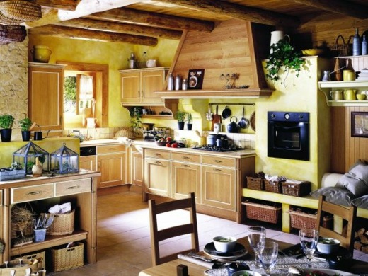 rustikálny-rohová-kuchyňa-klasický štýl