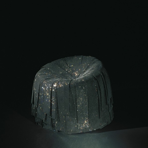 trblietavé diamantové kreslo edra sushi