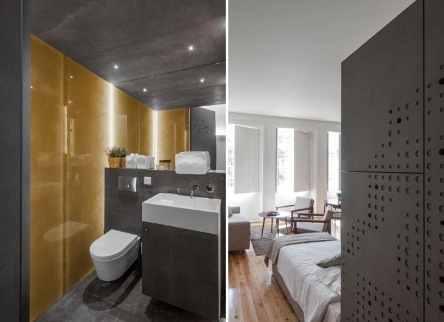 Obývací box LOIOS-Odda z ľahkého oceľo-vláknobetónového dizajnu na bývanie Obytný kontajner-interiérový dizajn-kúpeľňa-obývacia časť-kompaktný-orientovaný na použitie