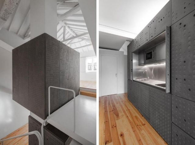 Mezonetový obytný modul LOIOS kombinuje spánok, bývanie a stravovanie Bývanie-kontajner-zrekonštruované-historické-budova-poštovné-funkčné-prvky-vstavané