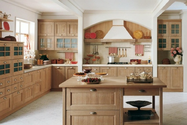 klasický dubový kuchynský ostrovný sporák