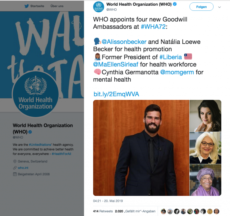 Svetová zdravotnícka organizácia