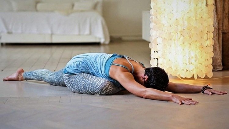 joga spiaca labuť pred spánkom