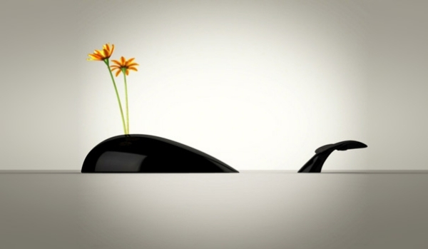 Váza s veľrybou kvetinou pre kreatívne riešenie Stems-Alessandro Bêda