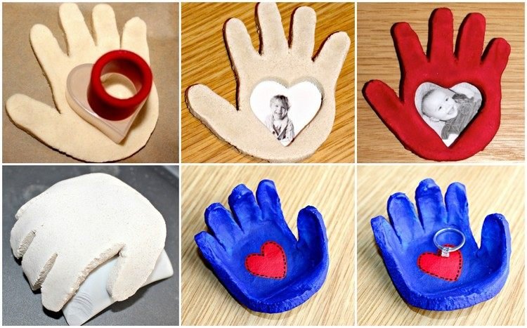 Drotár so slaným cestom s deťmi 3 -ročná kruhová platňa na rám obrazu