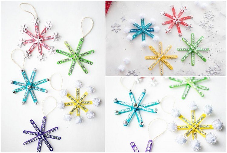 Vyrobte si vianočné darčeky s 3 -ročným príveskom snehovej vločky