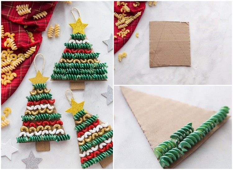 Vyrobte si vianočné darčeky s 3-ročnými rezancami na vianočný stromček