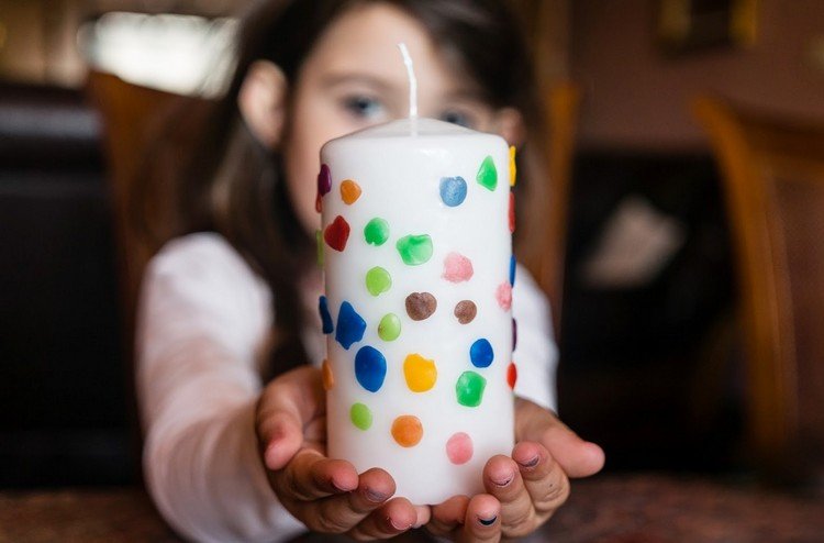 Drobné sviečky ako vianočné darčeky pre deti od 3 rokov