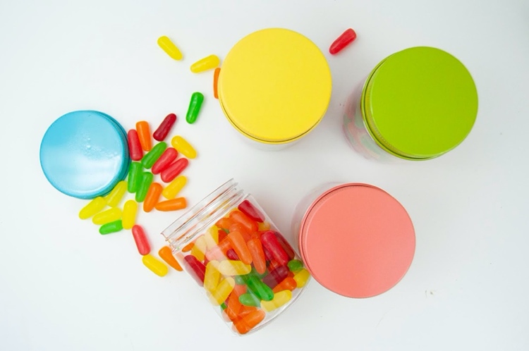 šťastné pilulky nápady na darčeky v murárskej nádobe